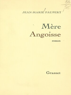 cover image of Mère angoisse